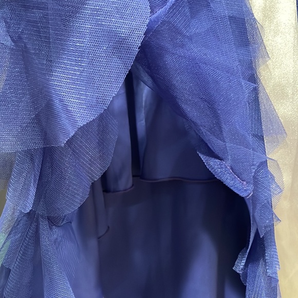 💃HI / LO Elegant Sheer strapless Dress - Picture 10 of 10